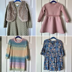 Lot of 4 Girls Dresses size 5/5T